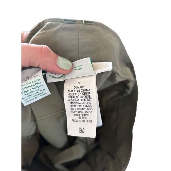 ExOfficio Convertible Shorts Tan Khaki Nylon Hiking Pants Size 8 Insect Shield - Picture 8 of 12